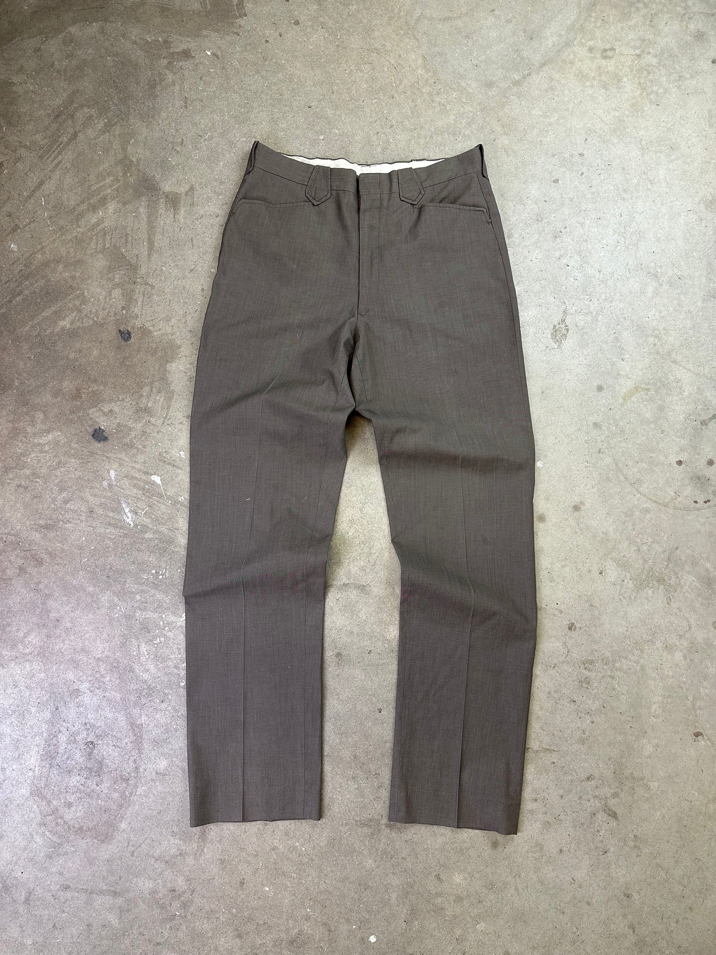 70s H Bar Ranchwear Pleated Pants 33"