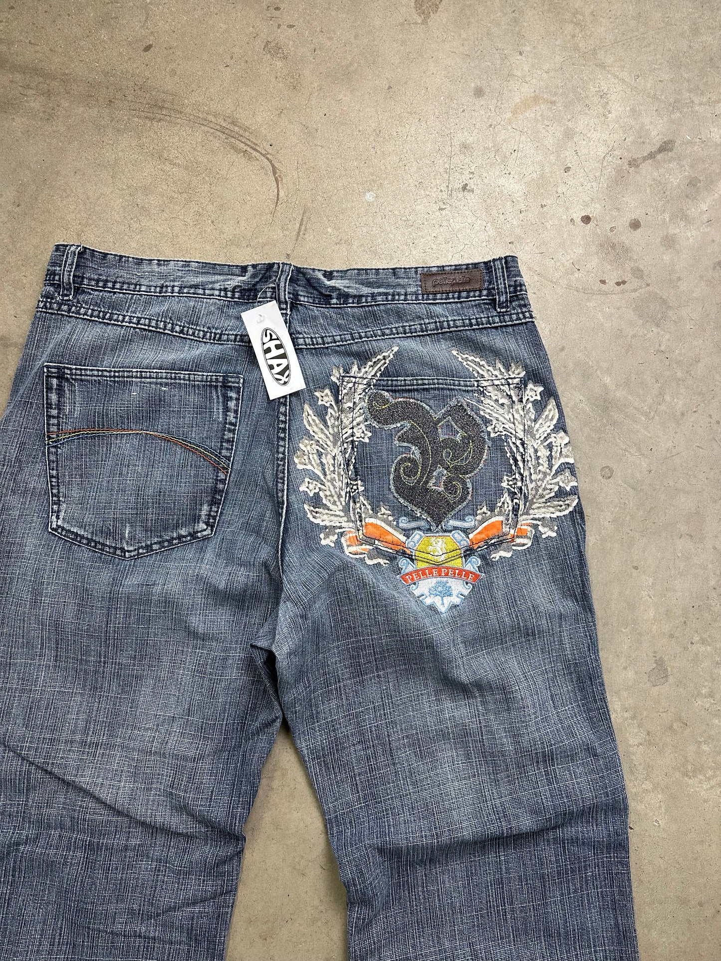 Pelle Pelle Baggy Y2K Denim 41"
