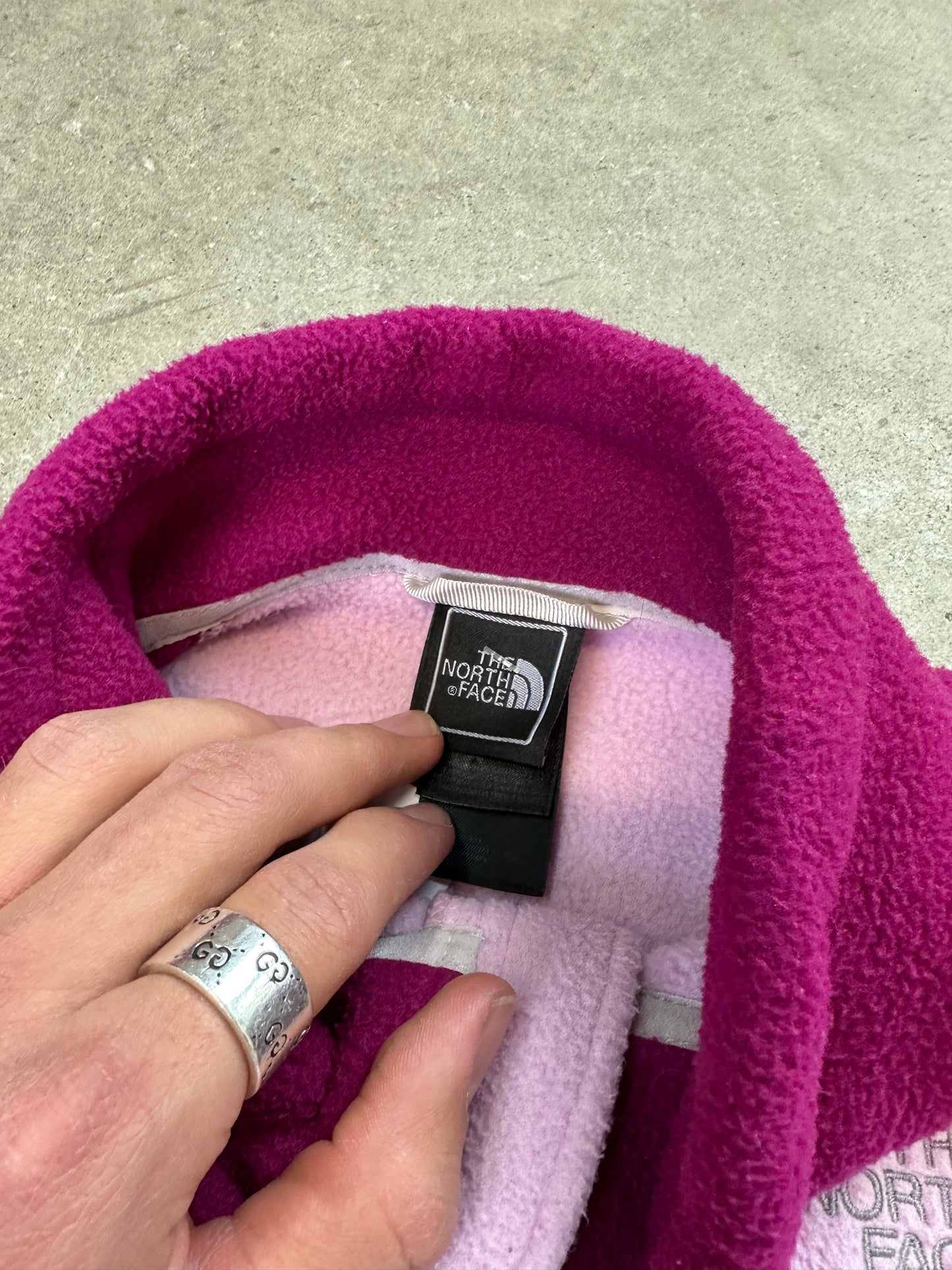 The North Face Zip Up Fleece Pink WMNS Large