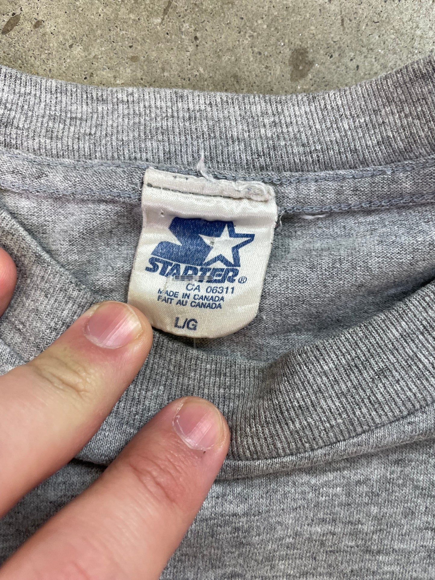 90s Starter Calgary Flames Diehard Fan Tee L/XL