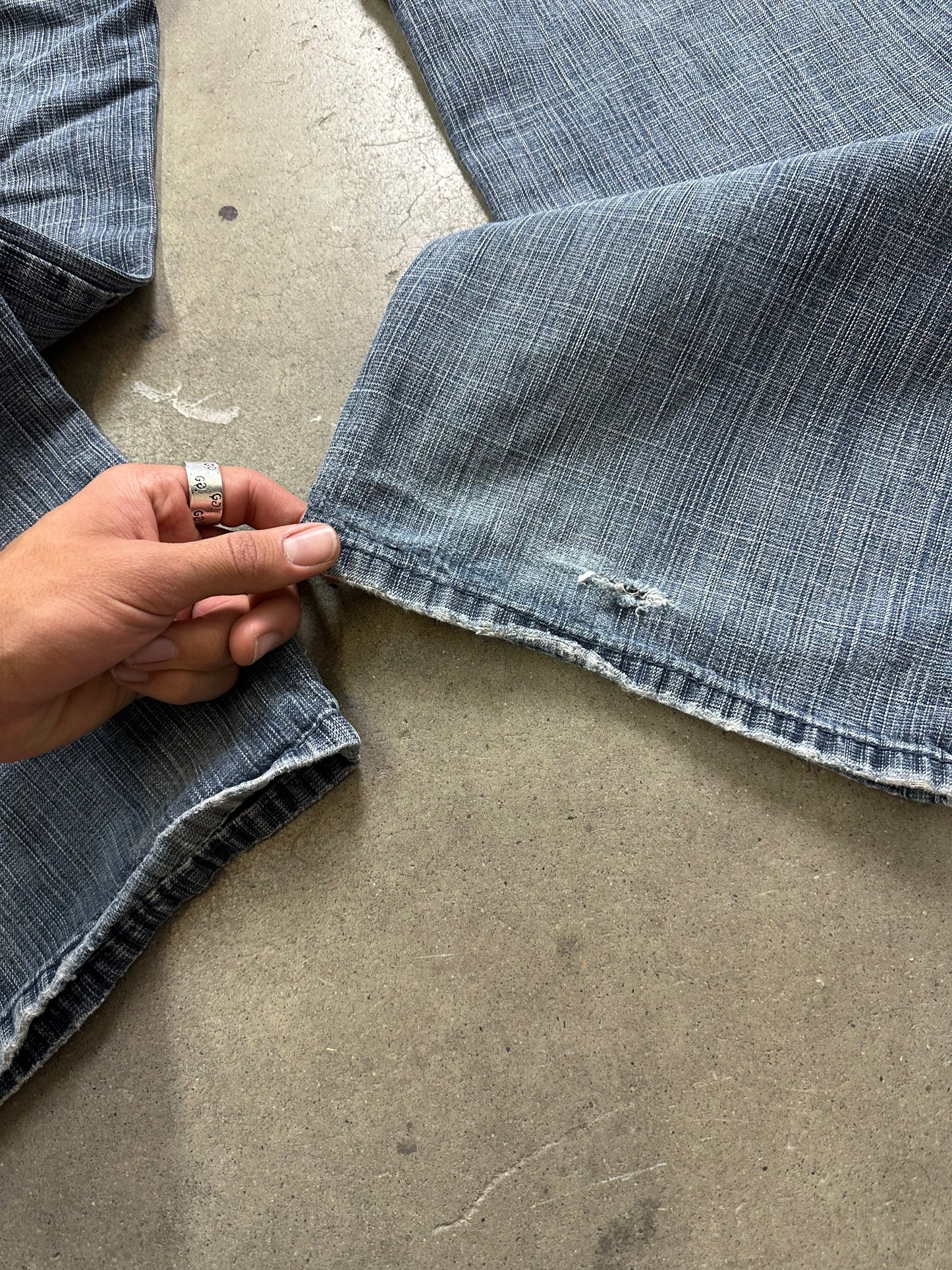 Pelle Pelle Baggy Y2K Denim 41"