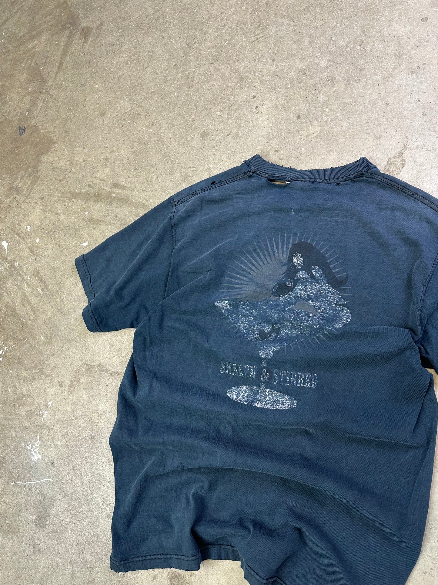 No Fear Shaken & Stirred Thrashed Tee Medium