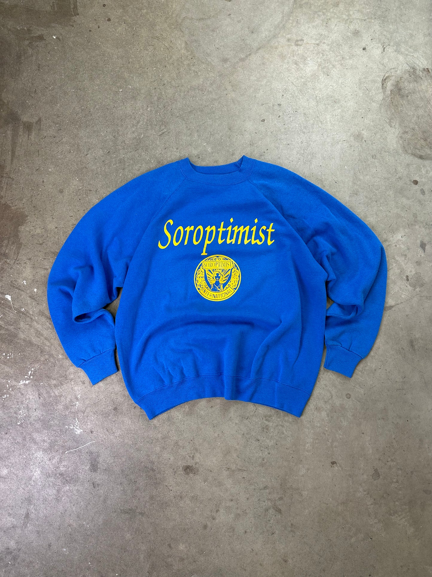90s Soroptimist Spellout Crewneck XL