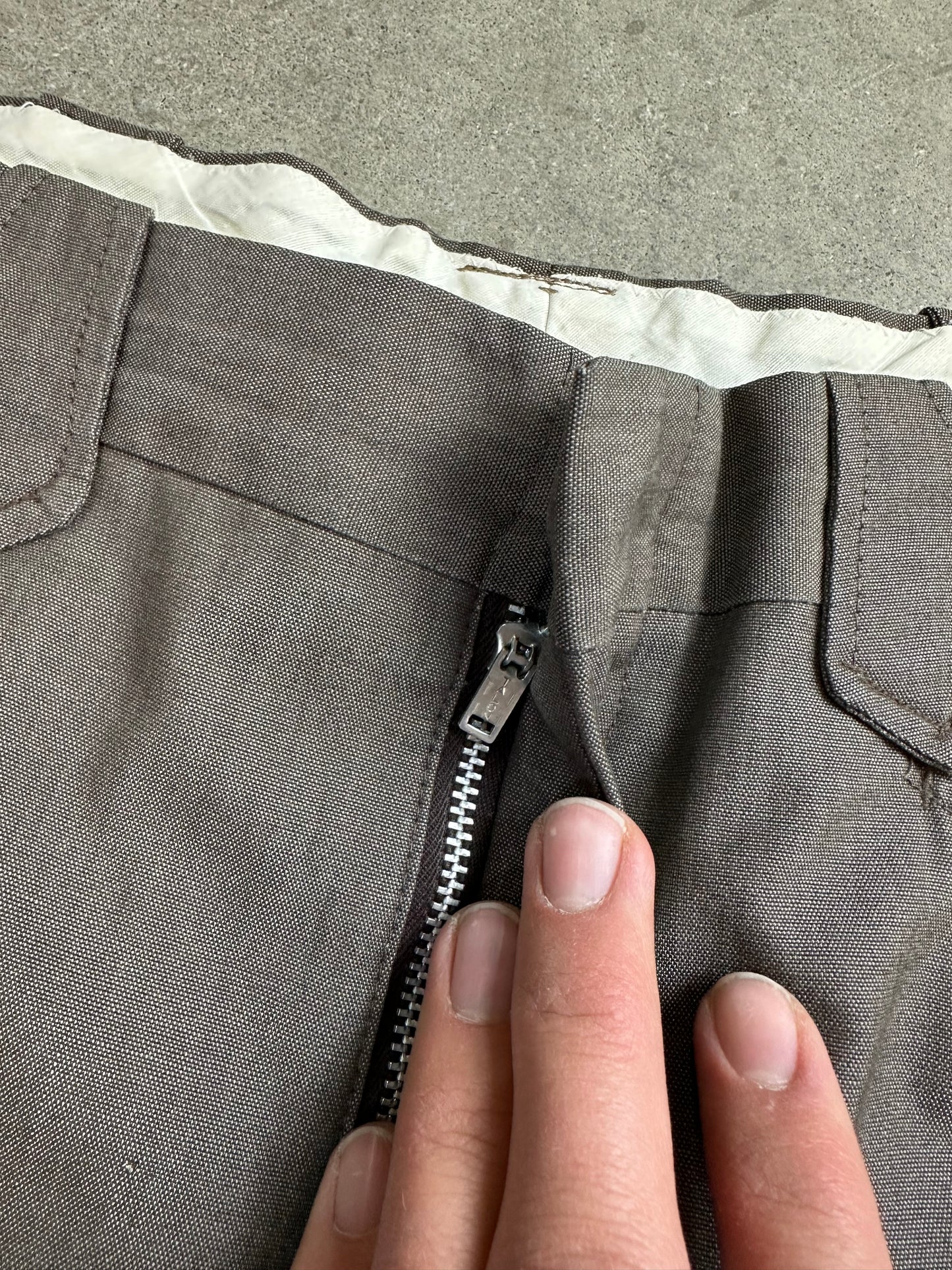 70s H Bar Ranchwear Pleated Pants 33"