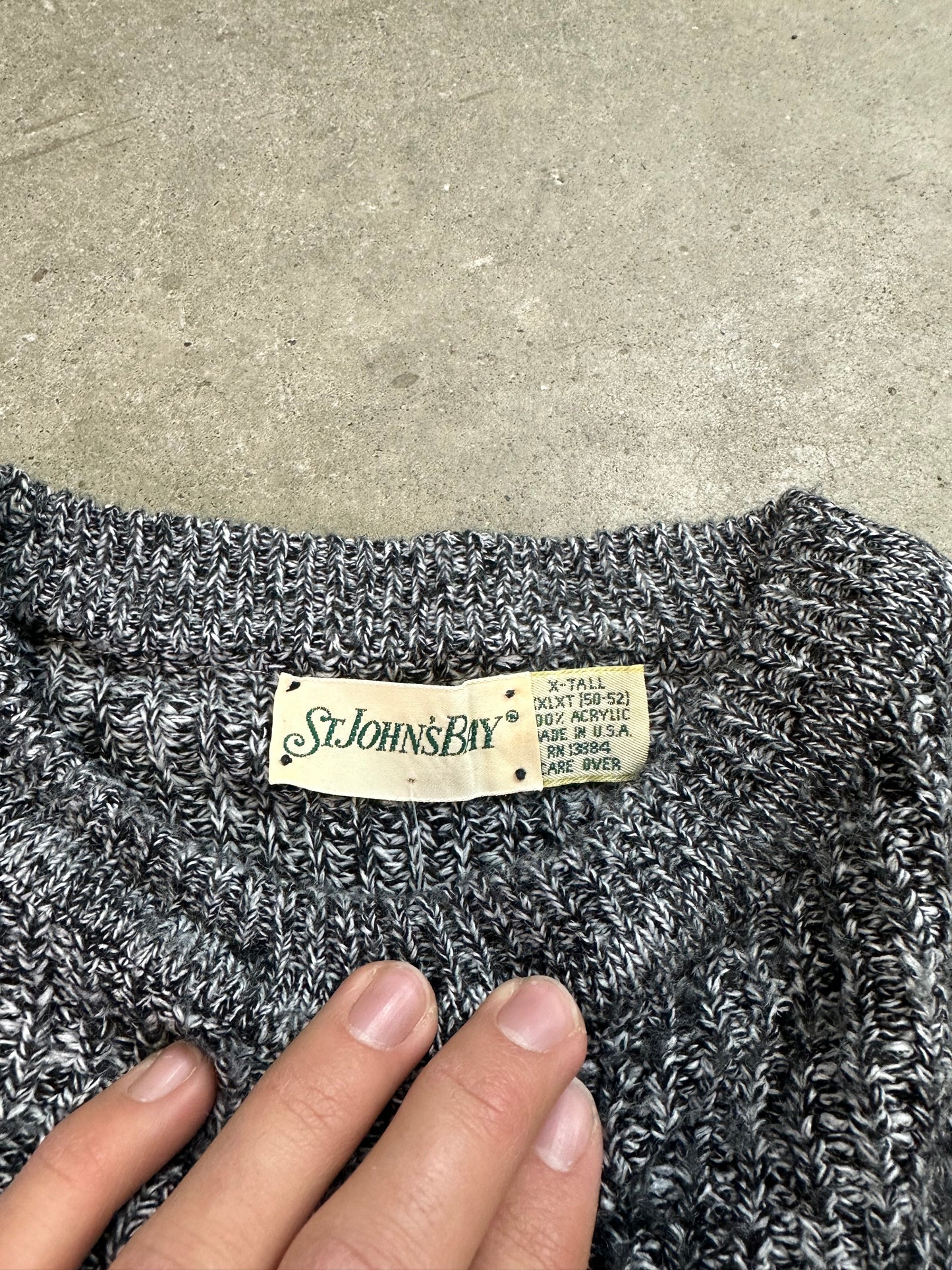 90s St. Johns Bay Cable Knit Sweater XL
