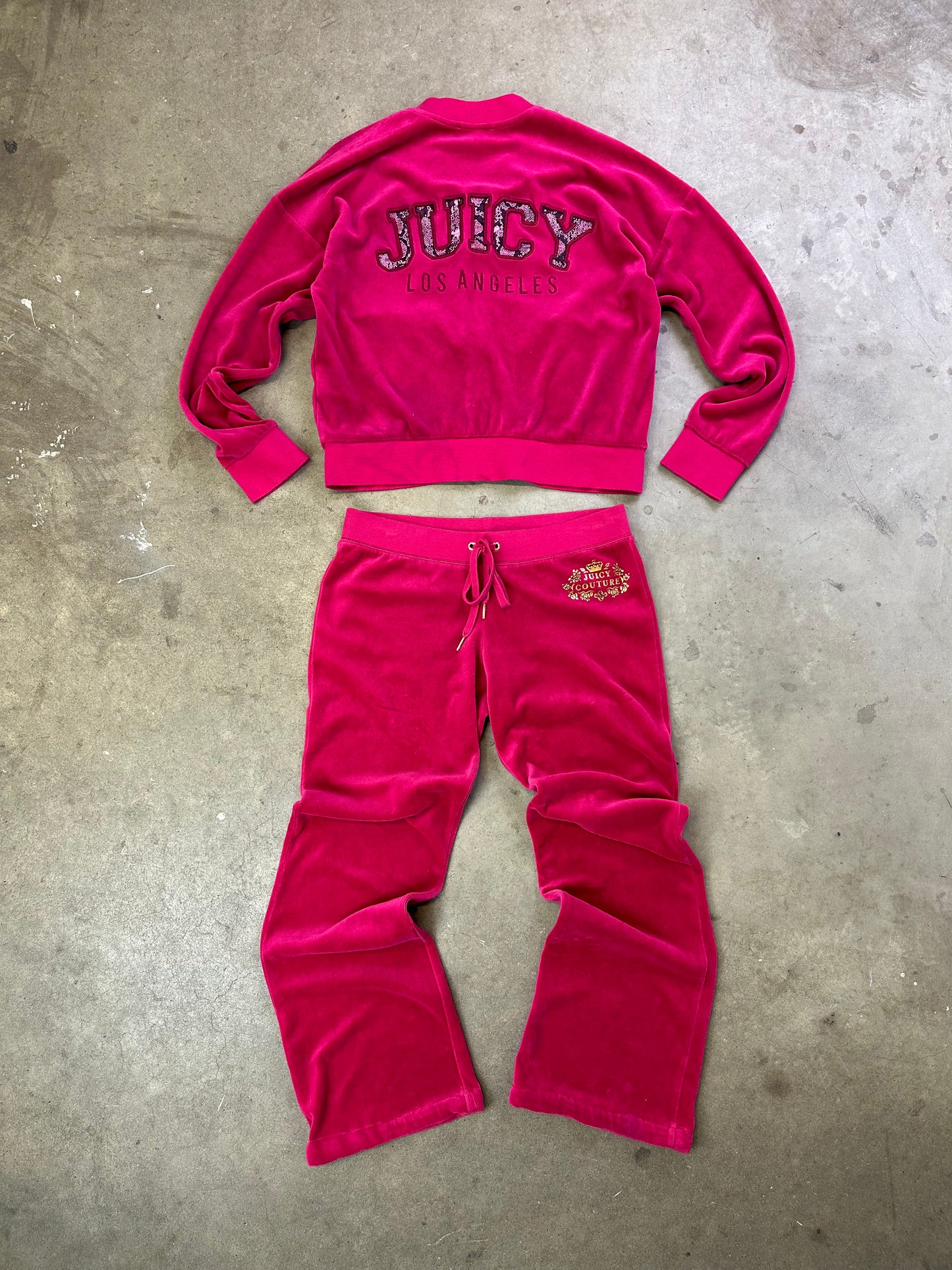 Juicy Couture Velour Sweatsuit Medium