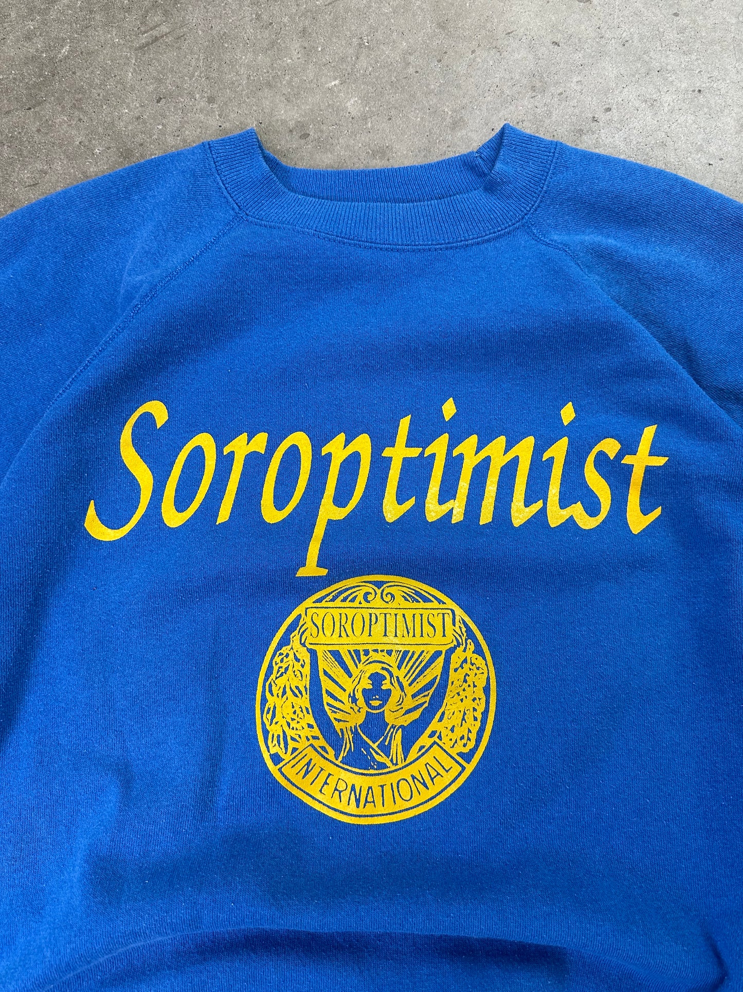 90s Soroptimist Spellout Crewneck XL