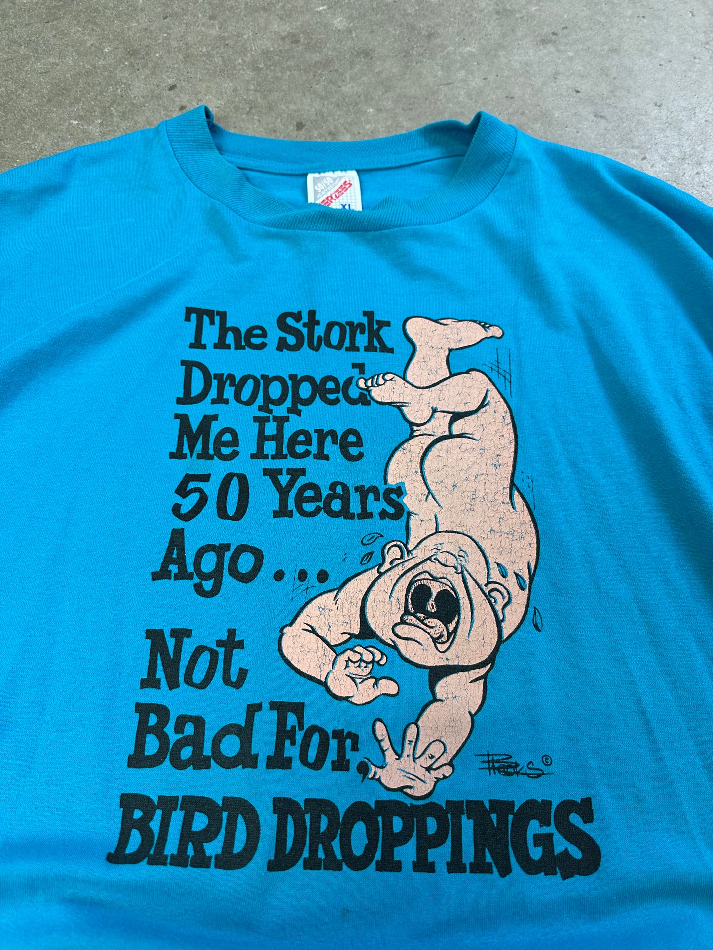 80s Bird Droppings Tee XL