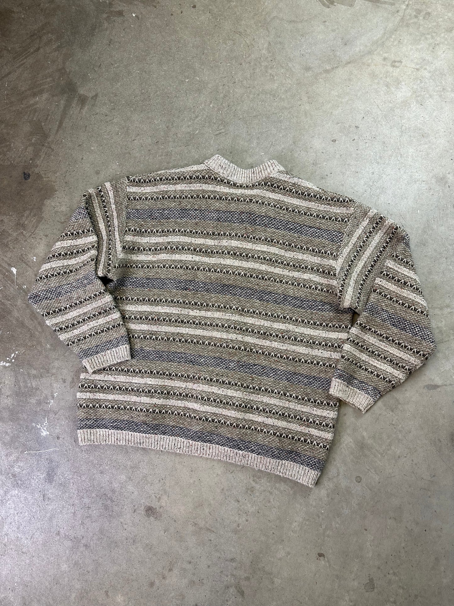 90s London Fog Cable Knit Sweater Large