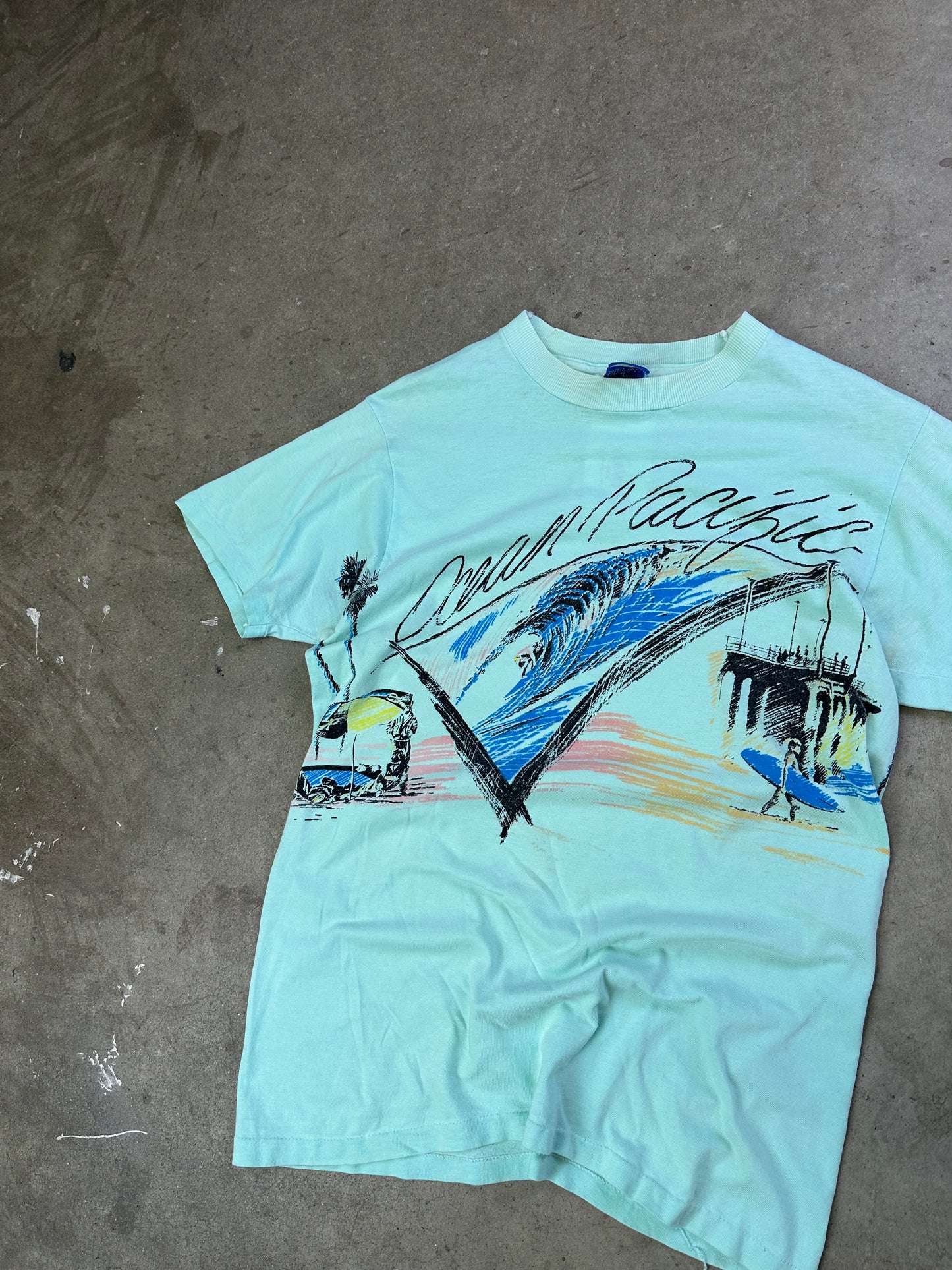 90s Ocean Pacific All Over Print Tee S/M