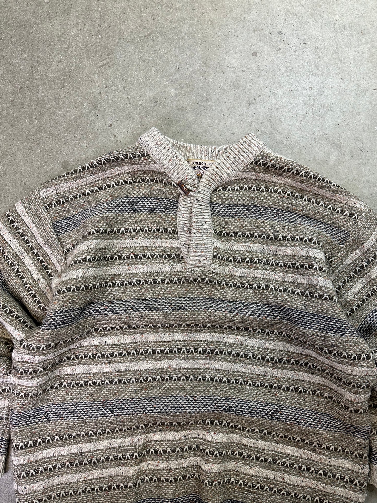 90s London Fog Cable Knit Sweater Large