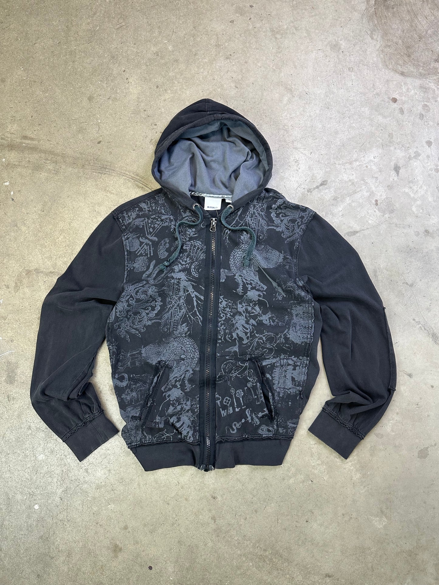 Buffalo Jeans Y2K Zip-Up Hoodie M