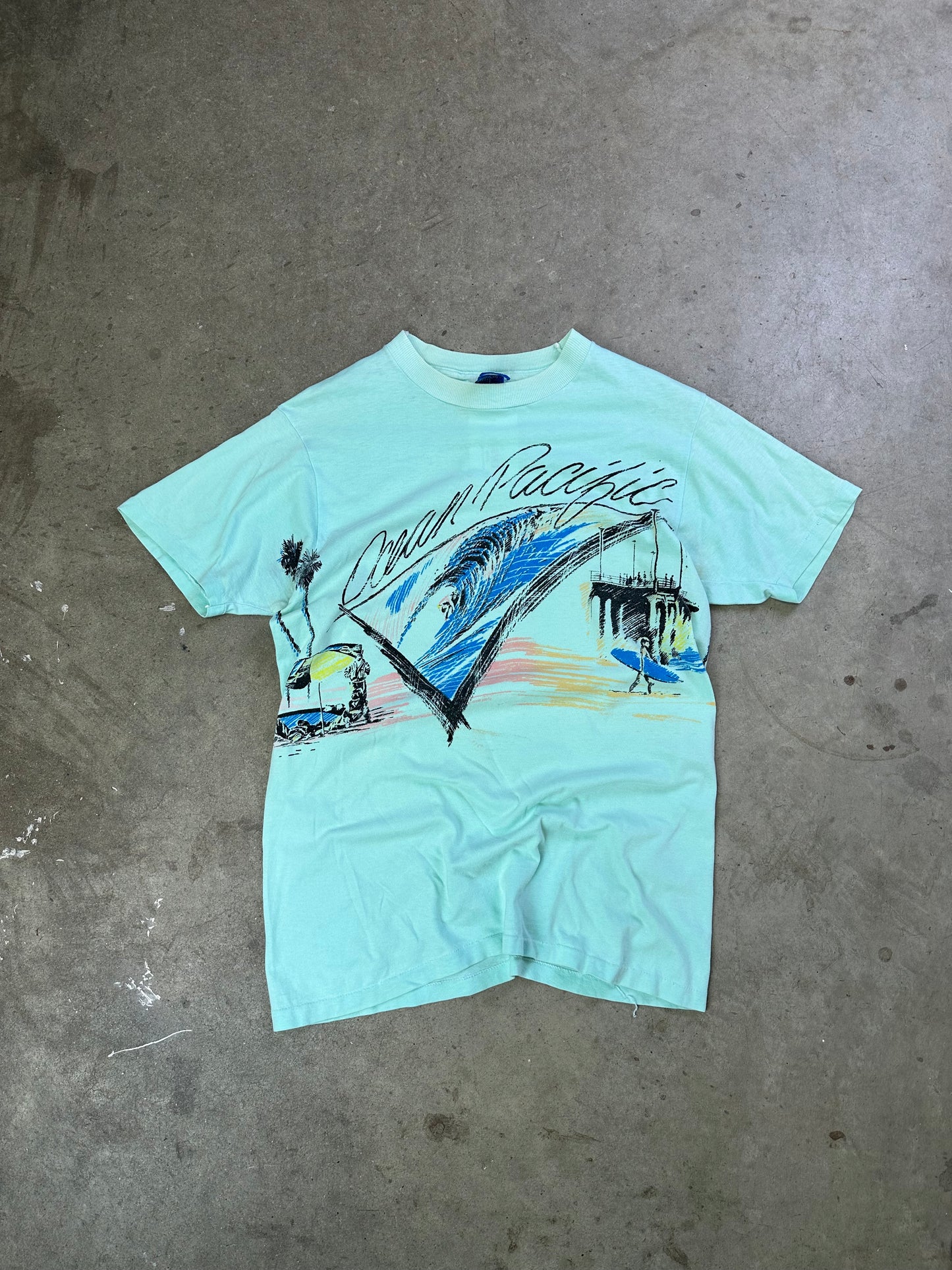 90s Ocean Pacific All Over Print Tee S/M