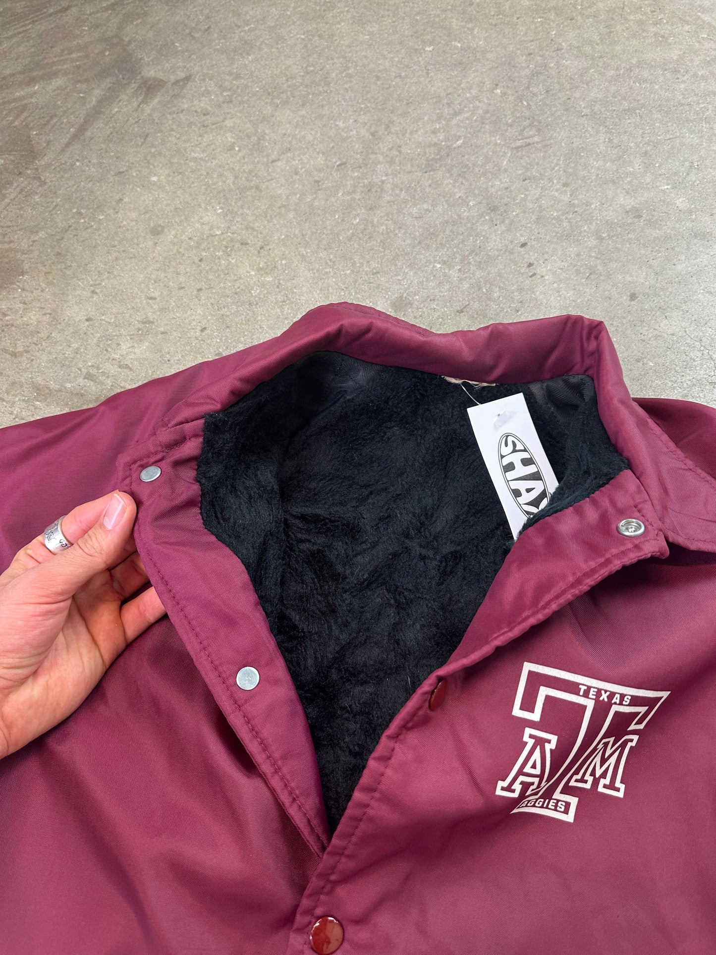 80s Texas A&M Aggies Coaches Jacket Small