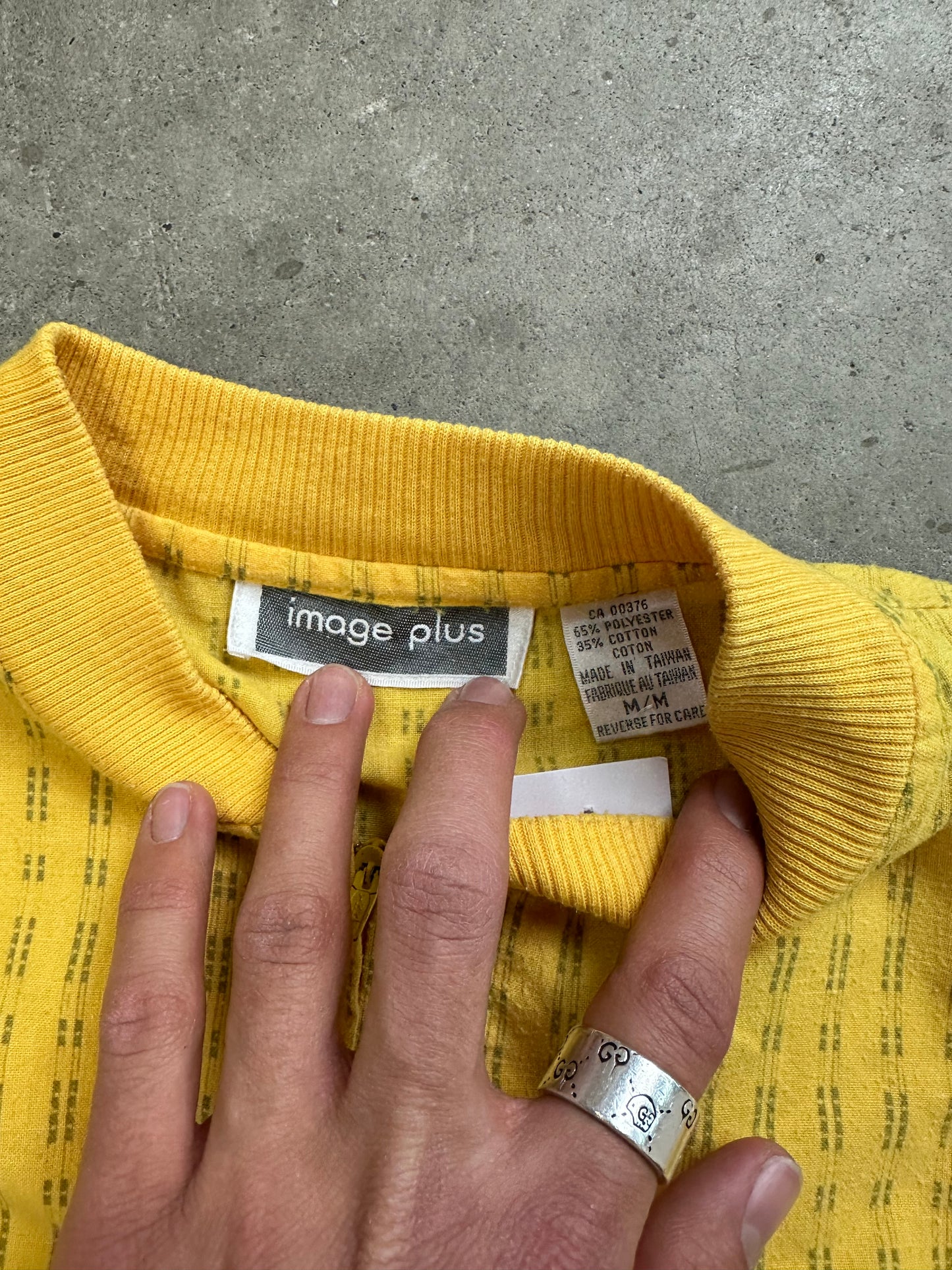 80s Image Plus 1/4 Zip Crewneck Medium