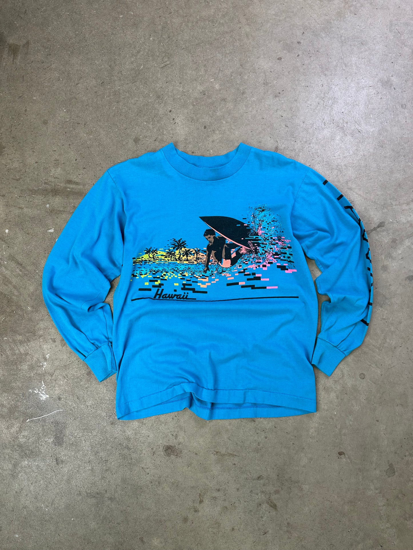 80s Hawaii All Over Print Longsleeve Medium