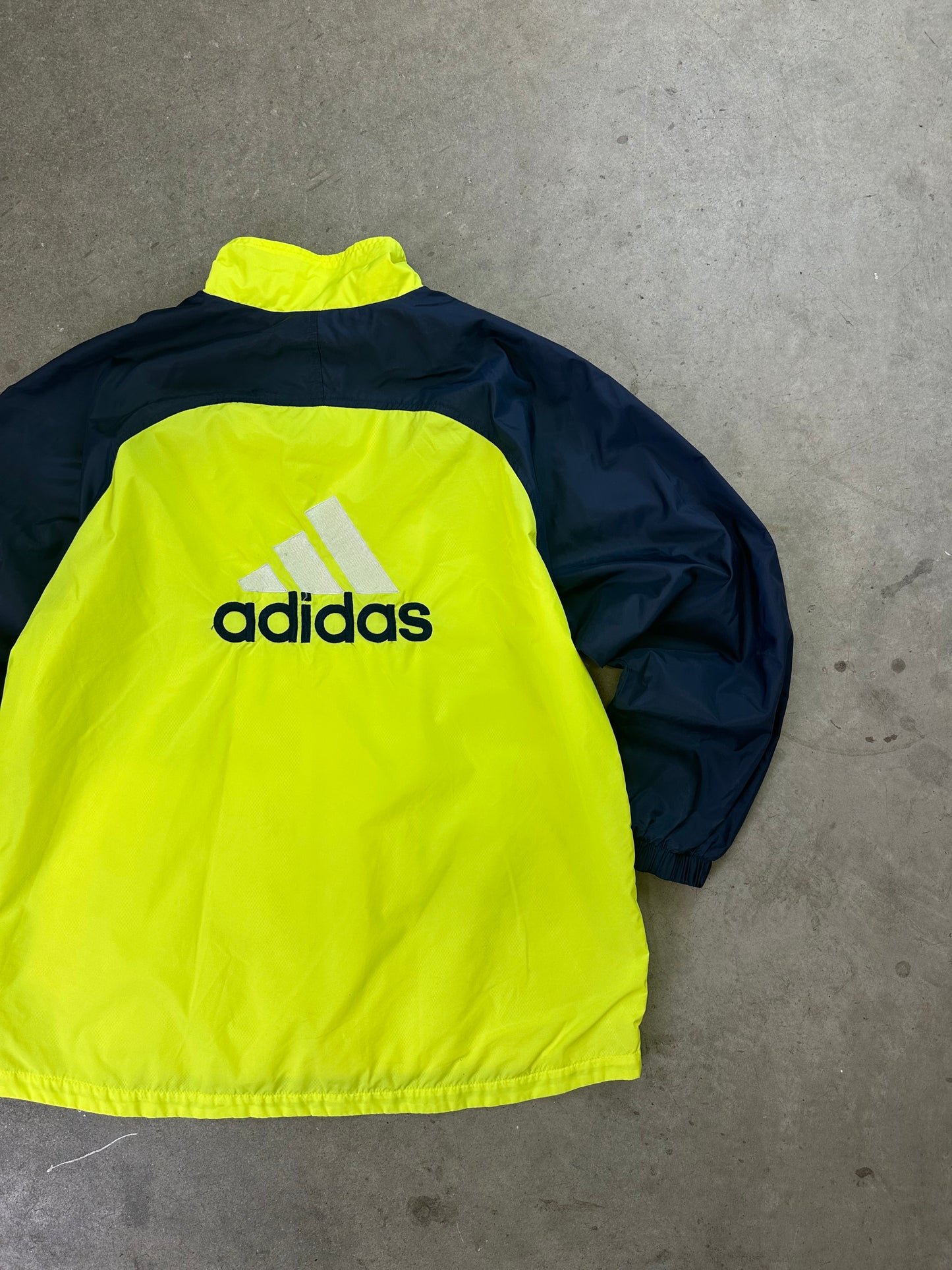 90s Adidas Neon Windbreaker Large