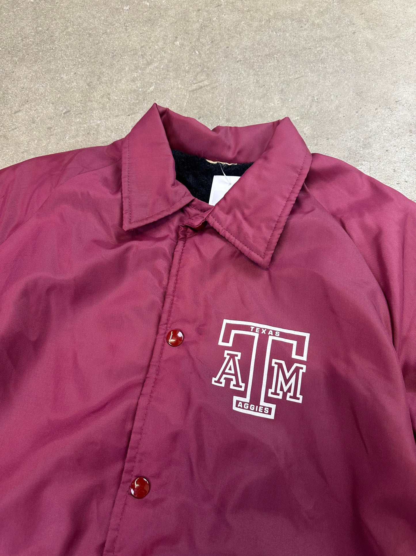 80s Texas A&M Aggies Coaches Jacket Small