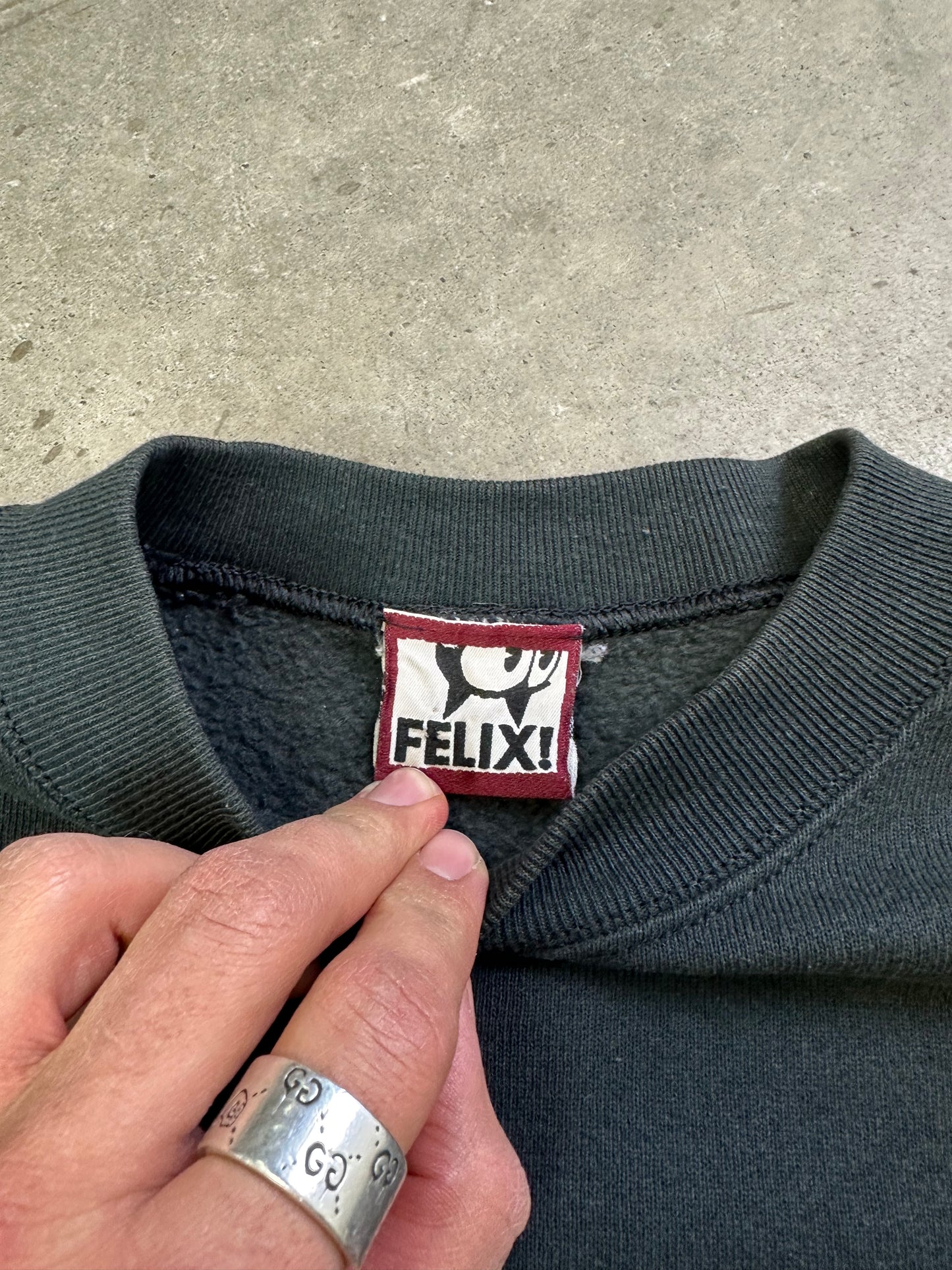 90s Felix The Cat Embroidered Crewneck M/L