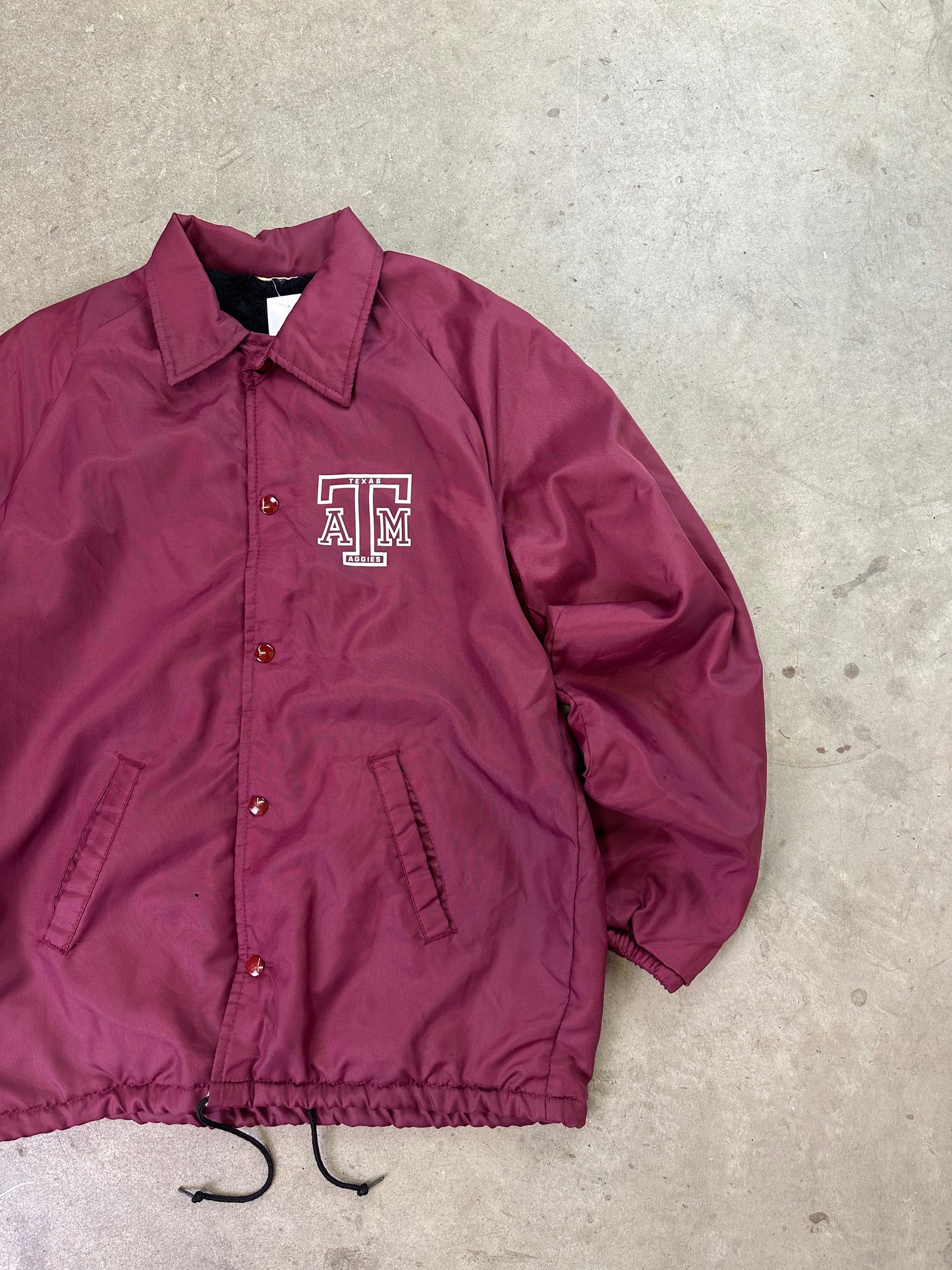 80s Texas A&M Aggies Coaches Jacket Small