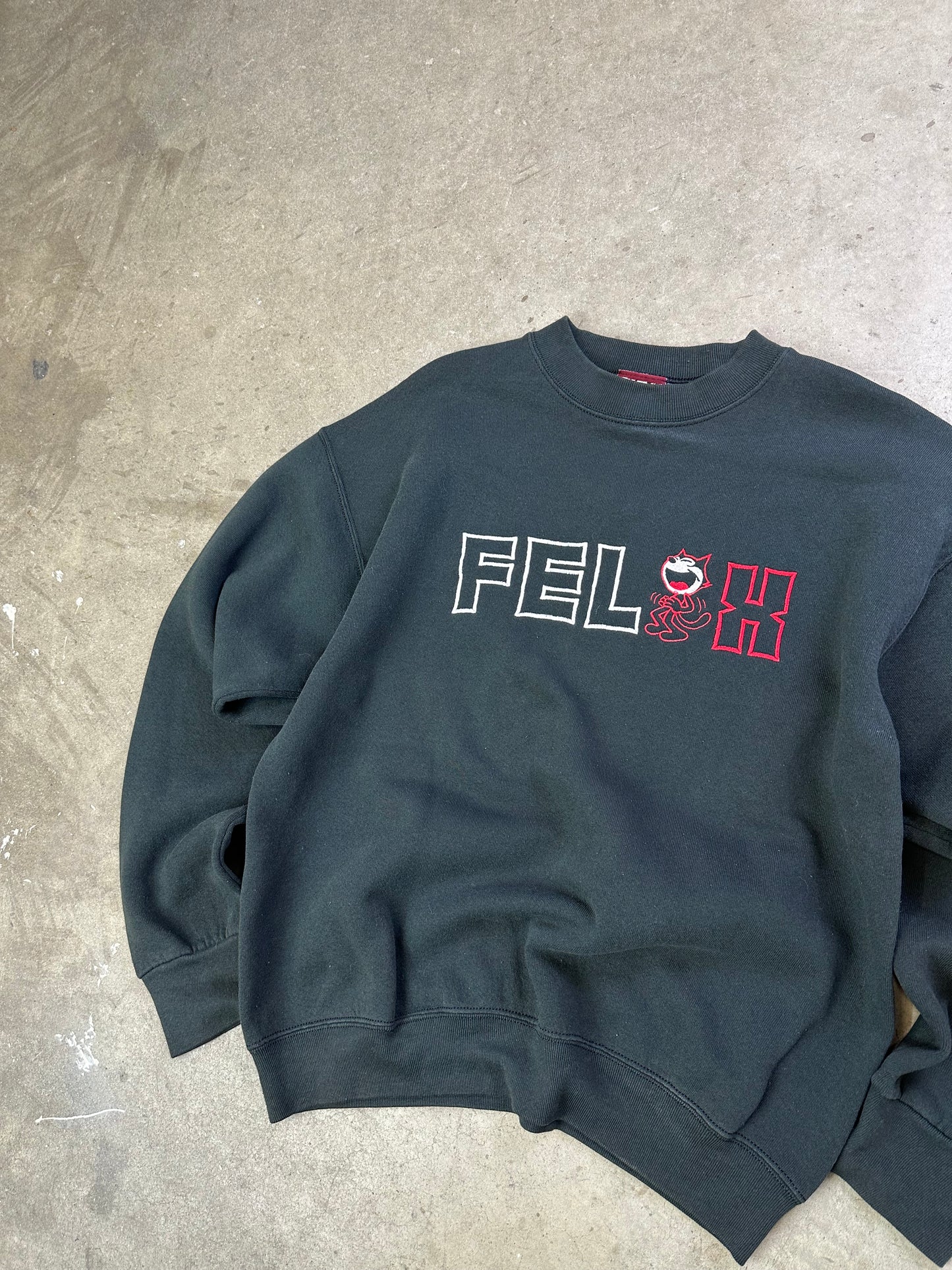 90s Felix The Cat Embroidered Crewneck M/L