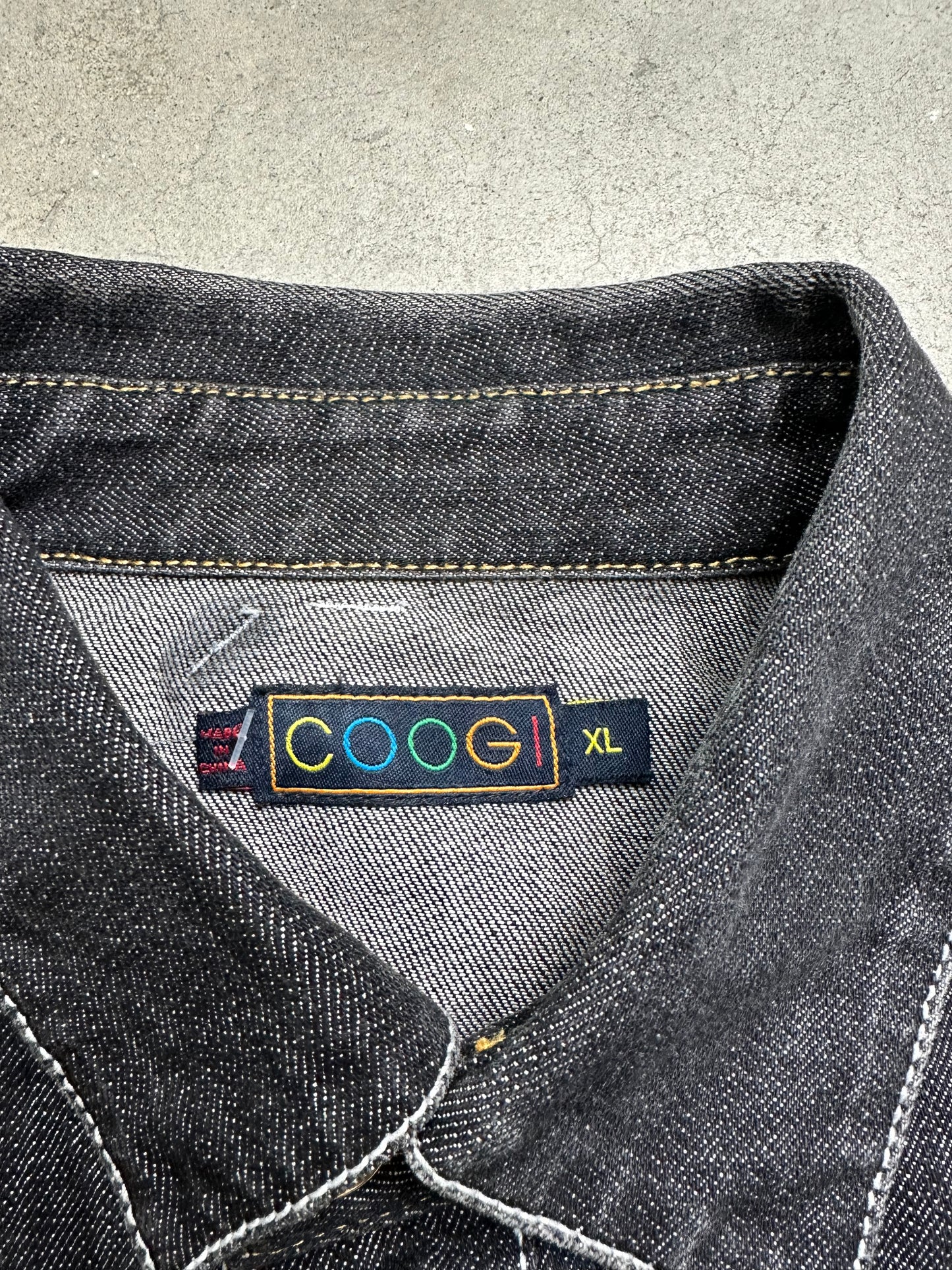 Coogi Metallic Denim Jacket XL