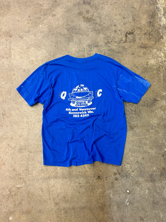 70s Qwik Change Auto Shop Tee Large