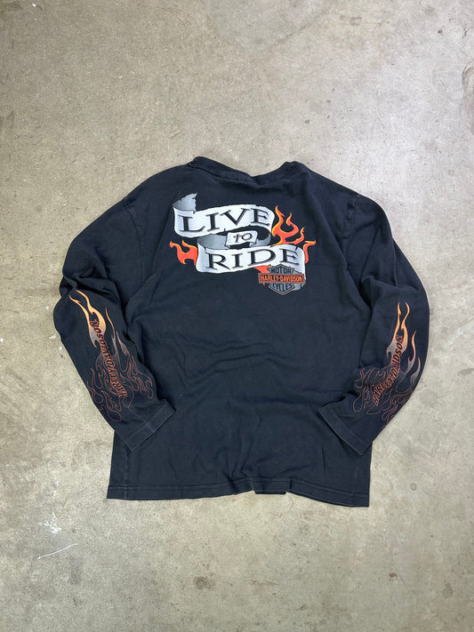 Harley Davidson Live To Ride Longsleeve Large