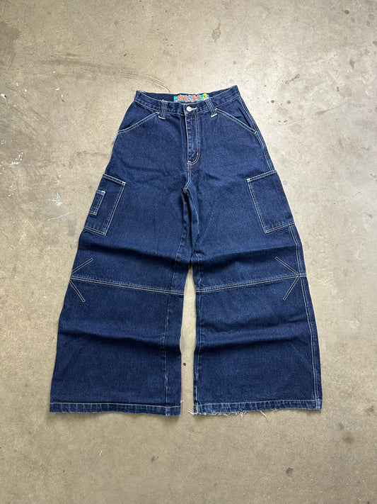 Snake Eyes Y2K Rave Baggy Denim 28"