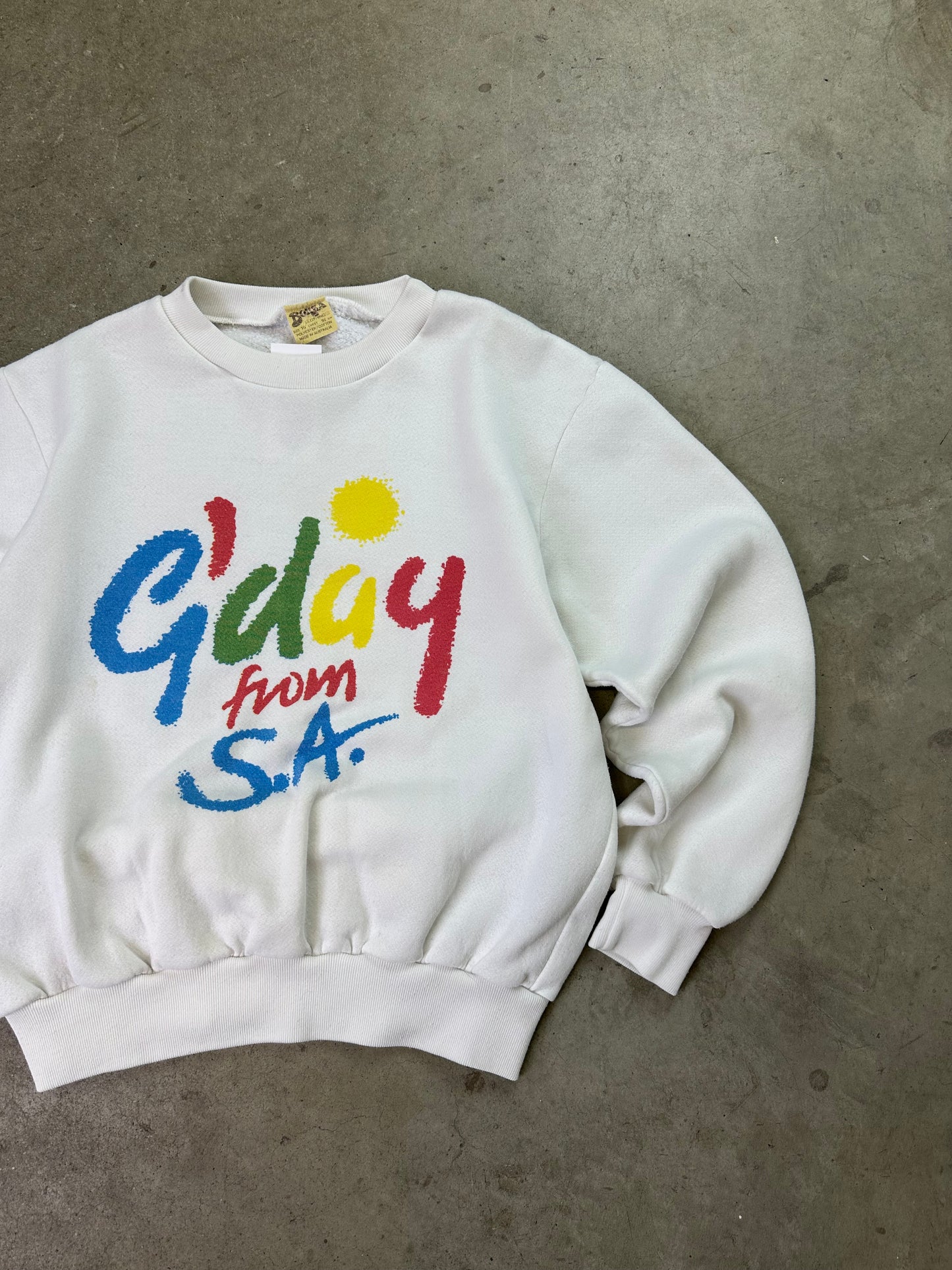 90s G'day From South Australia Crewneck Small
