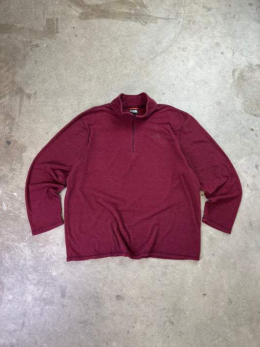 The North Face 1/4 Zip Fleece Red XL