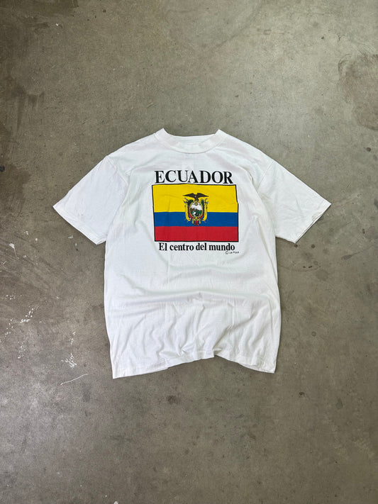 90s Ecuador Flag Tee XL