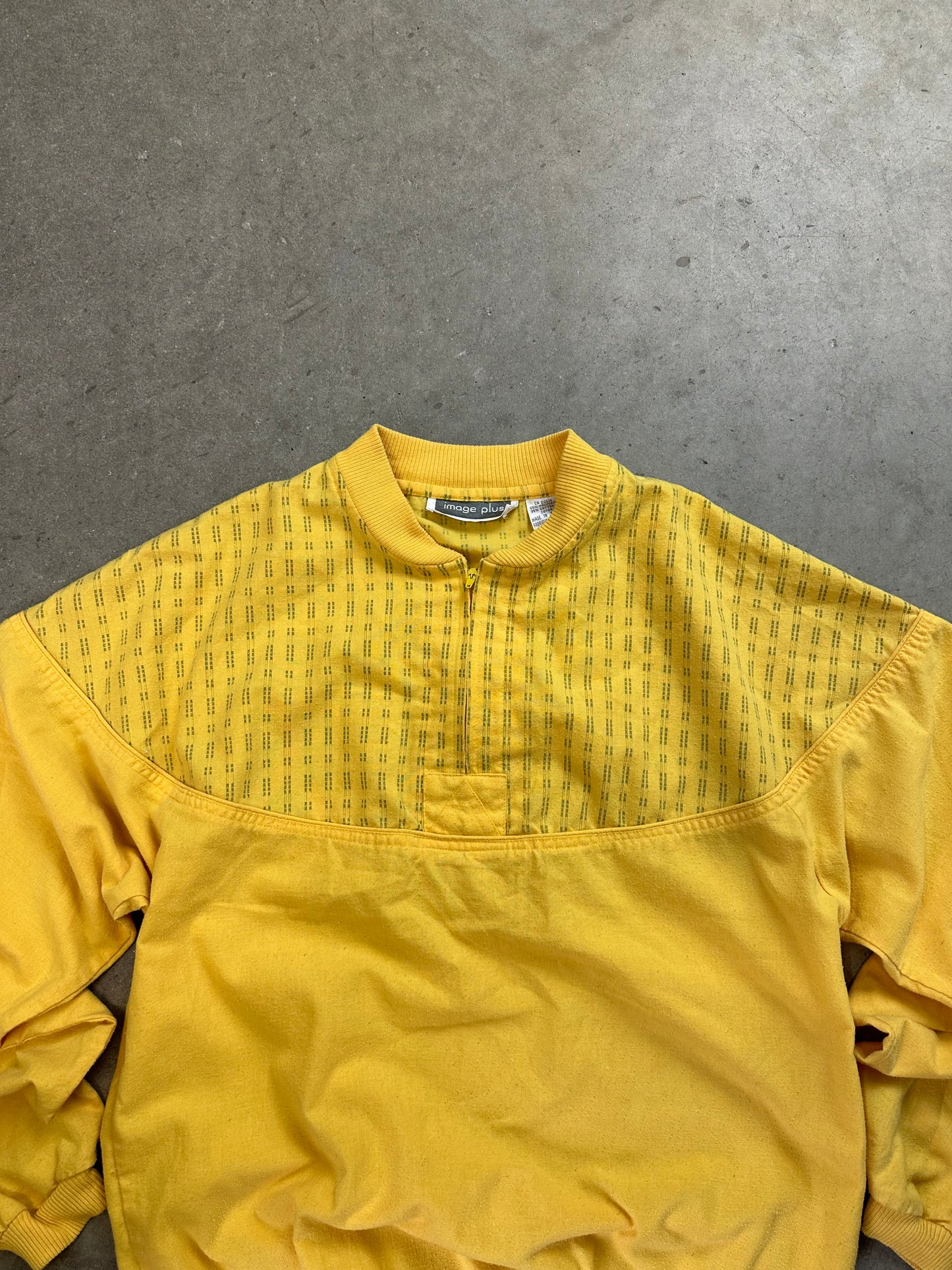 80s Image Plus 1/4 Zip Crewneck Medium