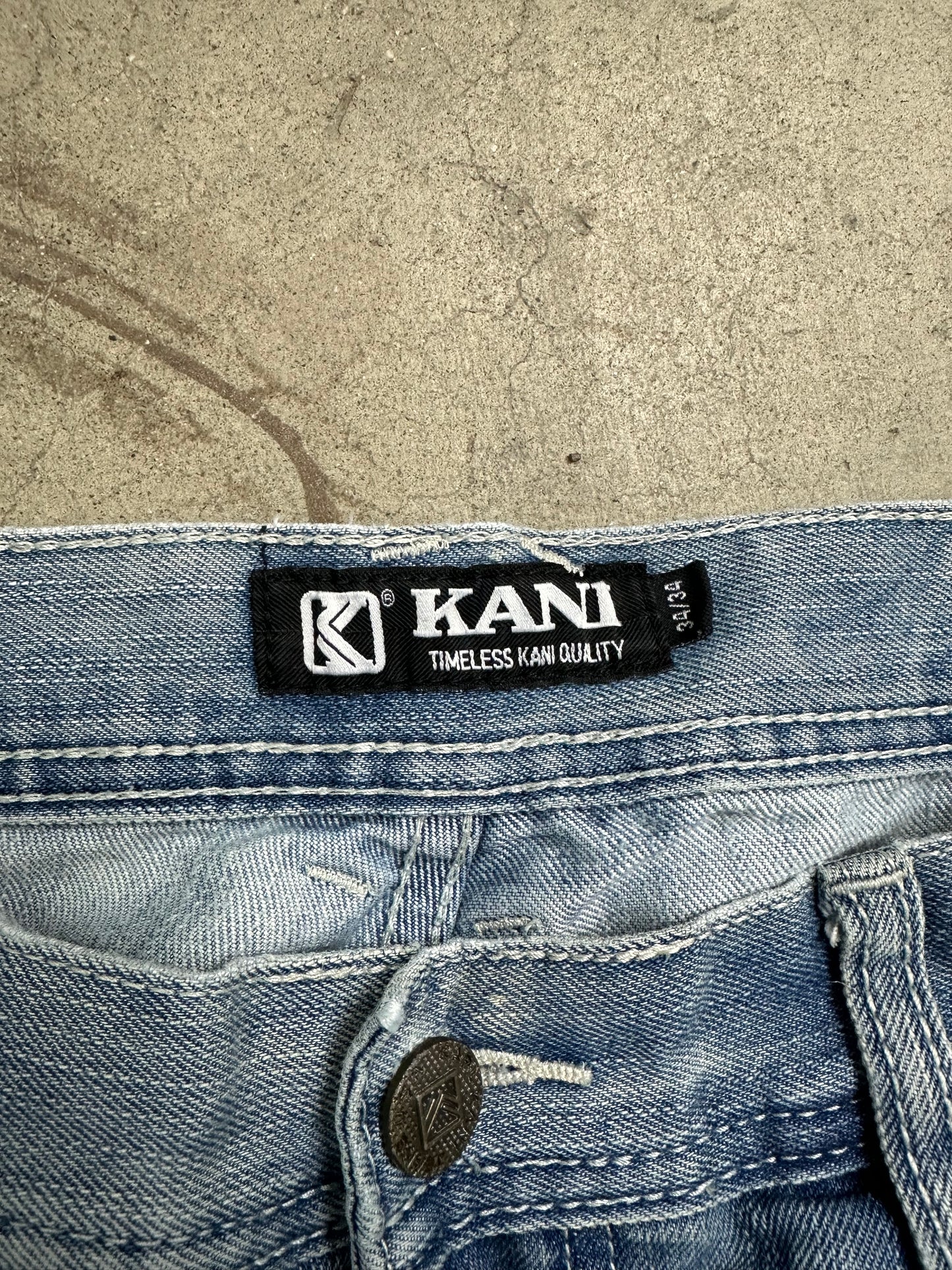 Karl Kani Light Wash Baggy Denim 38"