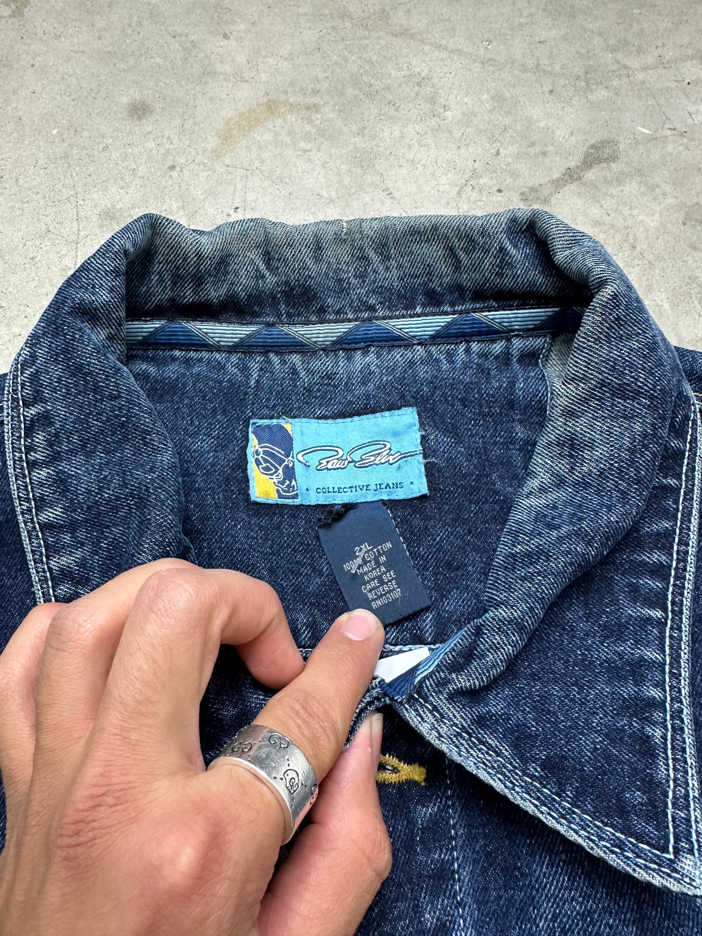 Raw Blue Denim Jacket 2XL