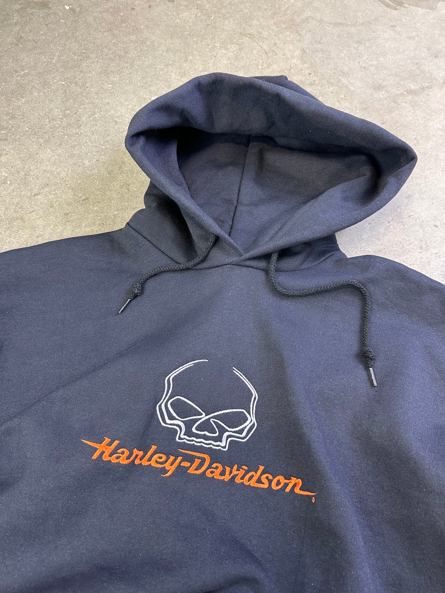 Harley Davidson Embroidered Hoodie L/XL