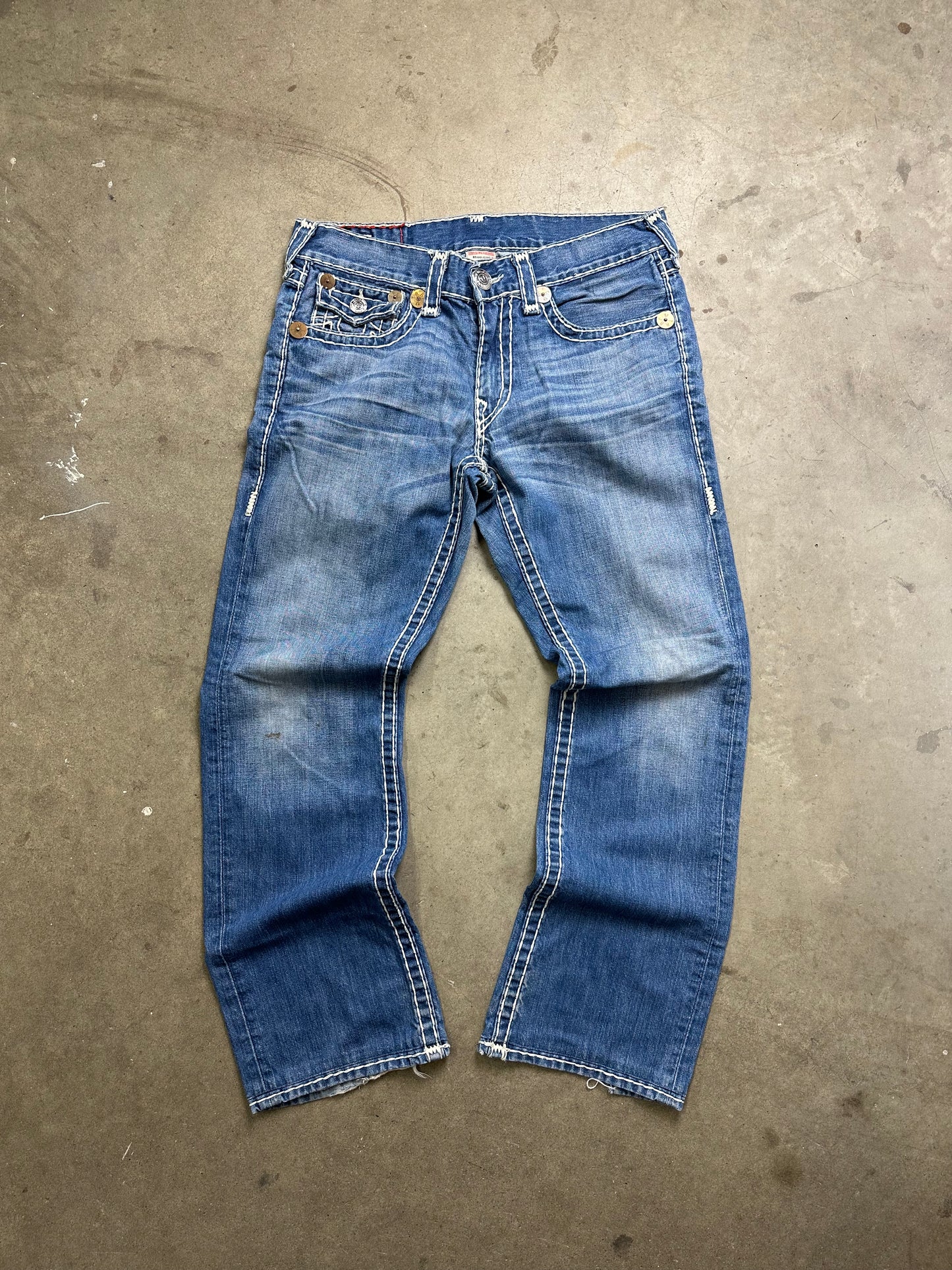 True Religion Mid Wash Y2K Denim 36"