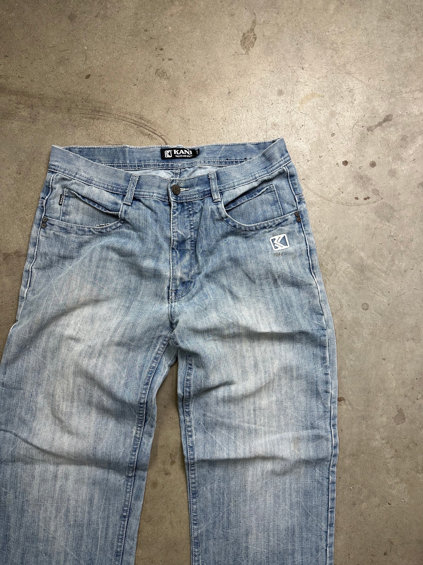 Karl Kani Light Wash Baggy Denim 38"