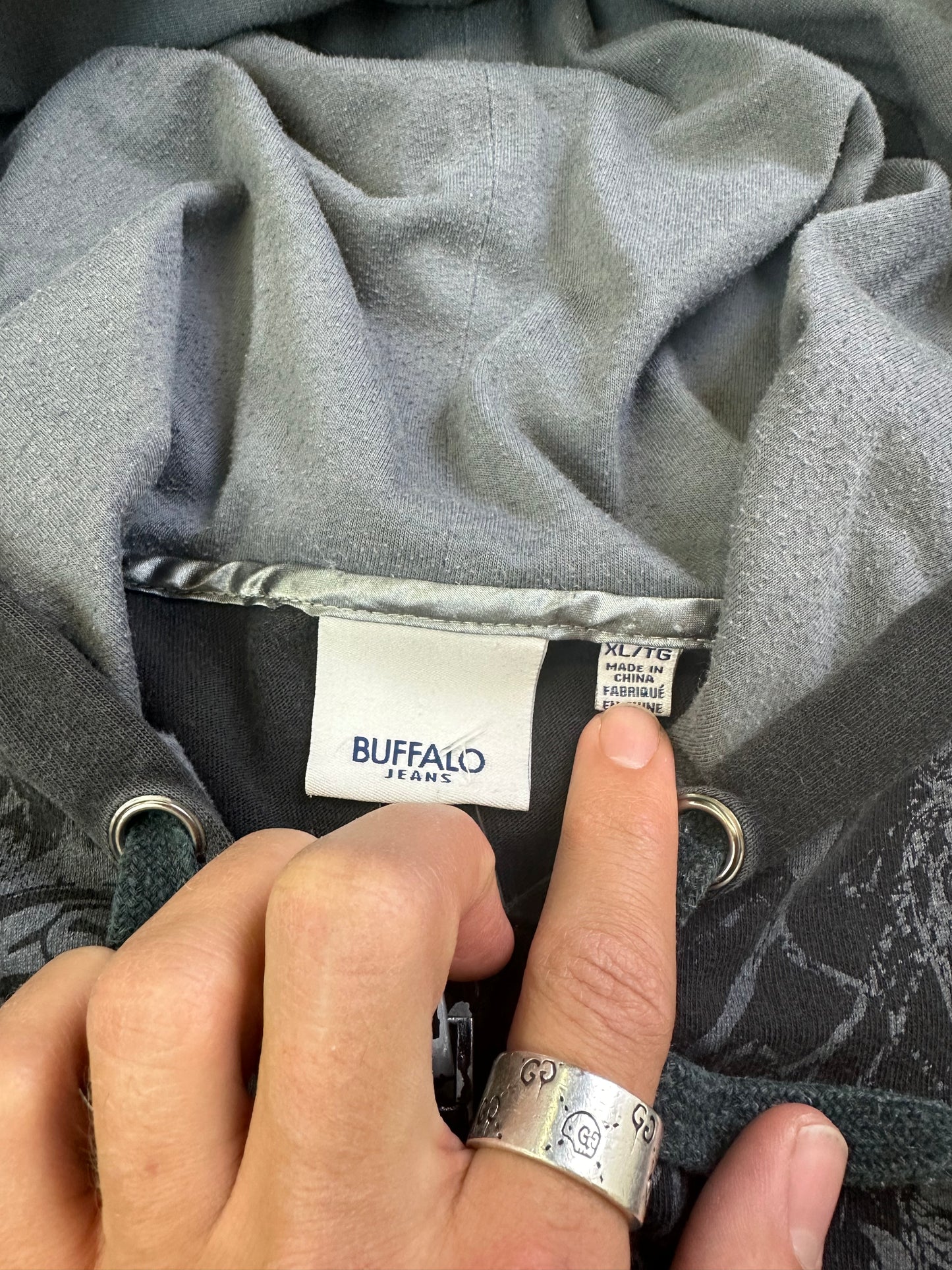 Buffalo Jeans Y2K Zip-Up Hoodie M