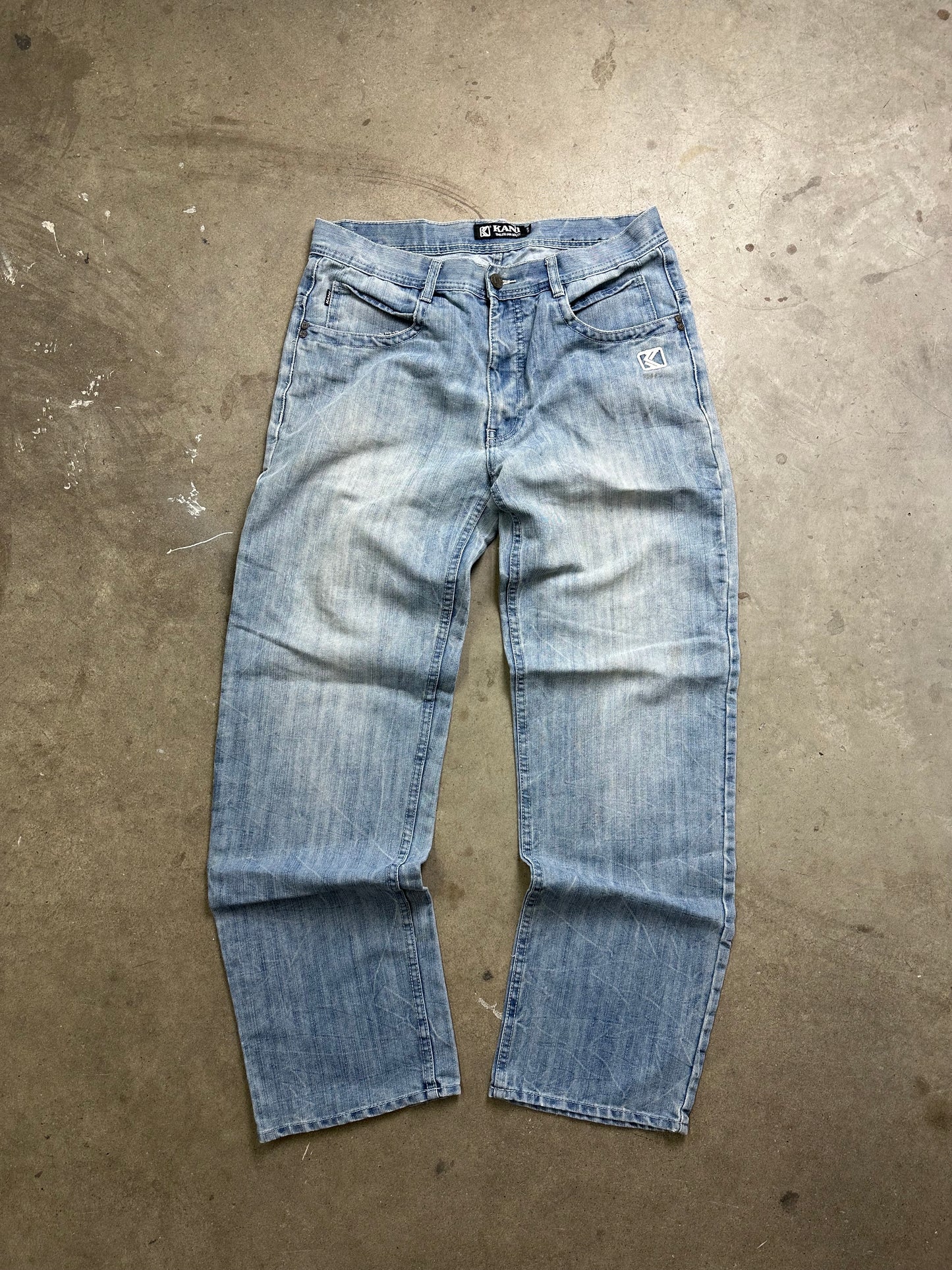 Karl Kani Light Wash Baggy Denim 38"